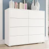Garnero Arredamenti Comò|Comò-Cassettiera 120x93h cm 8 cassetti moderna bianco Eindhoven