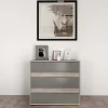 Garnero Arredamenti Comò|Comò-Cassettiera 80x70h cm moderna rovere grigio Altea