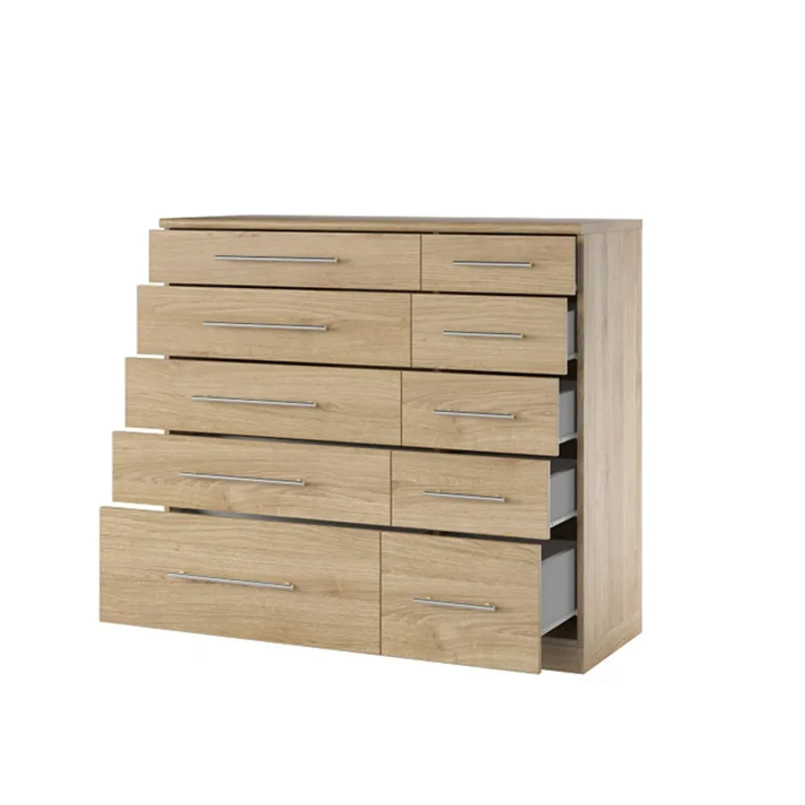 Garnero Arredamenti Comò|Comò-Cassettiera 103x95h cm moderna Dogliani Rovere