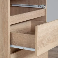 Garnero Arredamenti Cassettiera|Cassettiera-Cassettiera 120x100h cm moderna 8 cassetti Living Rovere