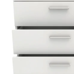 Garnero Arredamenti Cassettiere Ufficio|Cassettiera-Cassettiera 70x82h cm moderna 4 cassetti bianco opaco Debby Gihome®