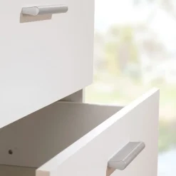 Garnero Arredamenti Cassettiere Ufficio|Cassettiera-Cassettiera 70x82h cm moderna 4 cassetti bianco opaco Debby Gihome®