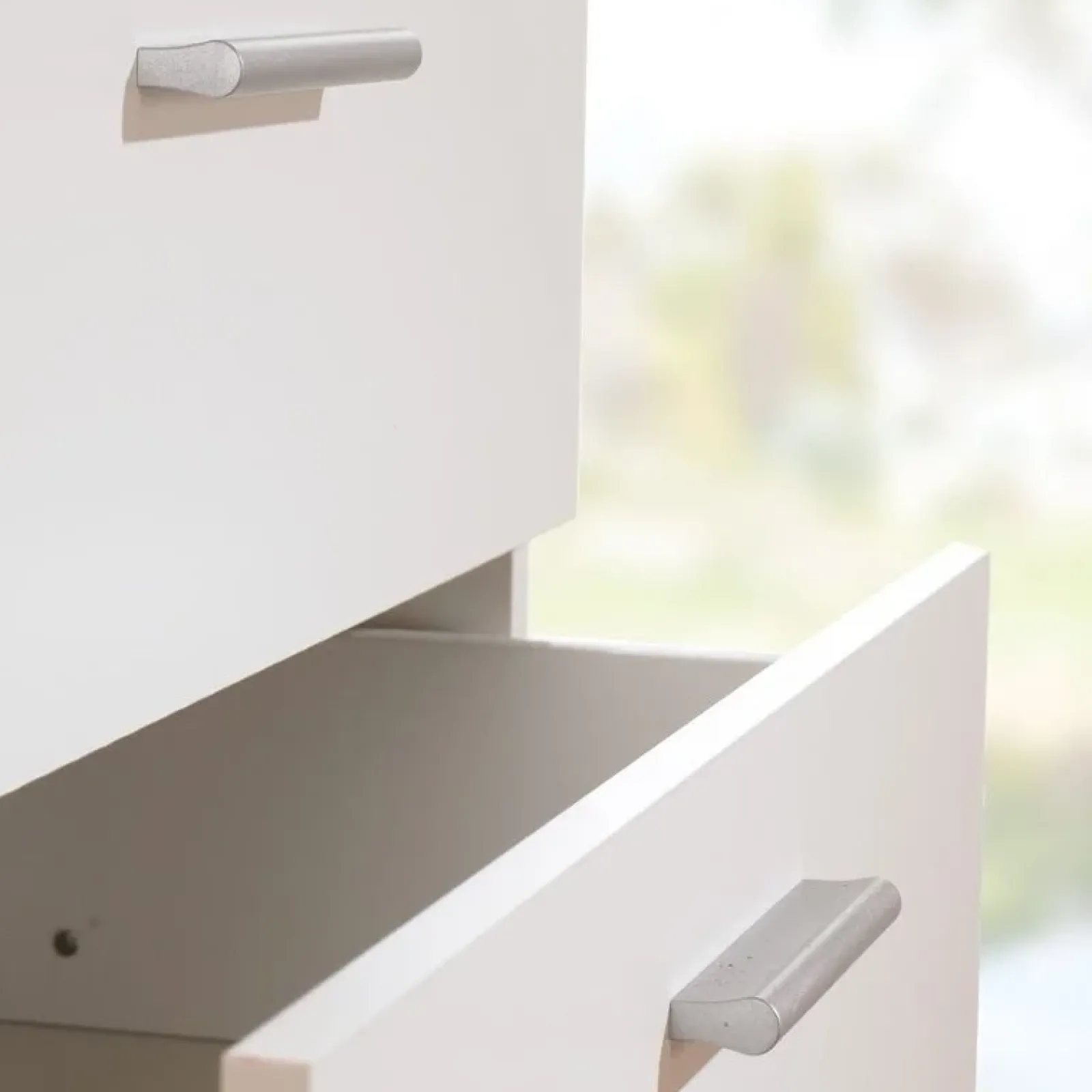 Garnero Arredamenti Cassettiere Ufficio|Cassettiera-Cassettiera 70x82h cm moderna 4 cassetti bianco opaco Debby Gihome®