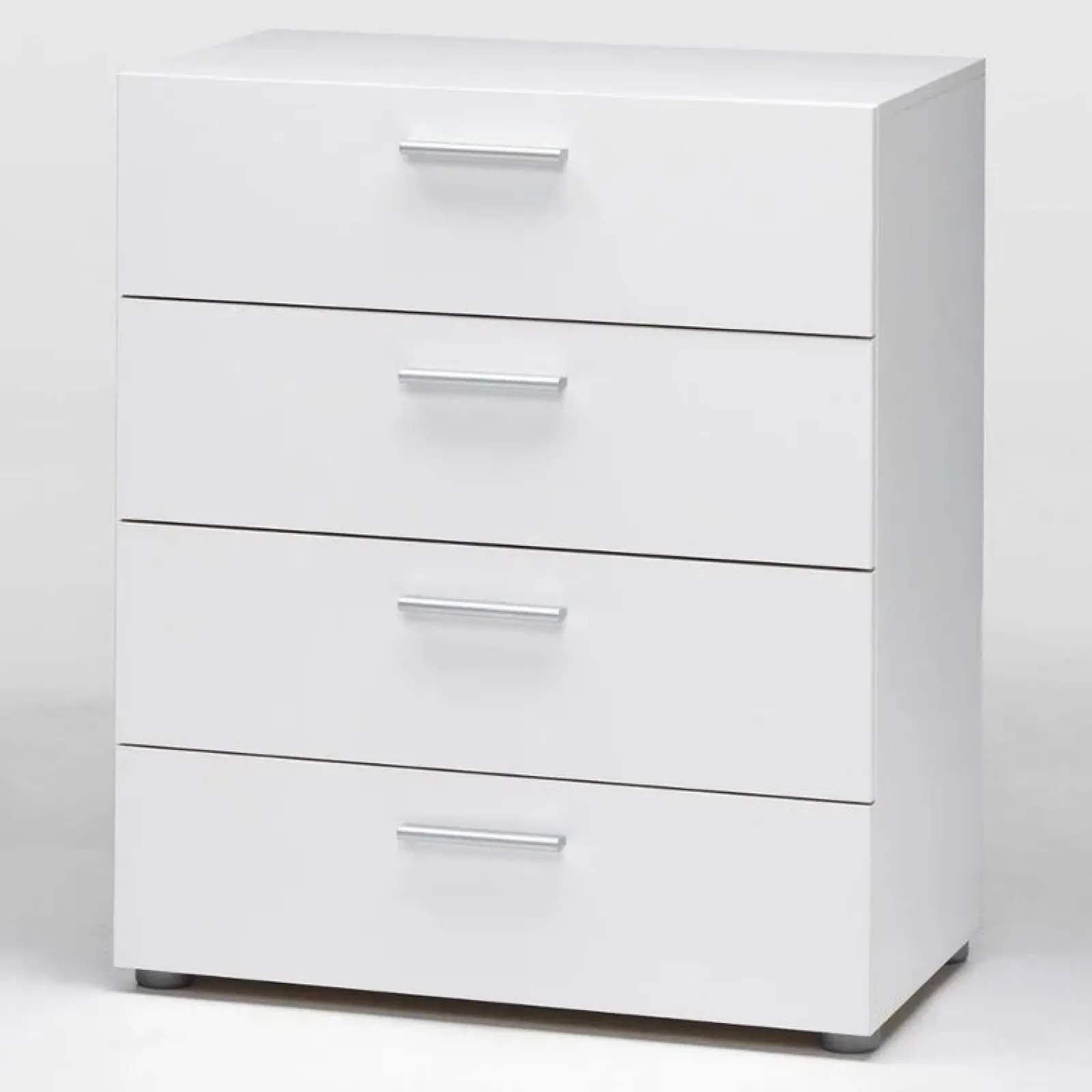 Garnero Arredamenti Cassettiere Ufficio|Cassettiera-Cassettiera 70x82h cm moderna 4 cassetti bianco opaco Debby Gihome®