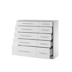 Garnero Arredamenti Cassettiera|Cassettiera-Cassettiera 103x95h cm moderna Dogliani Bianco Frassinato