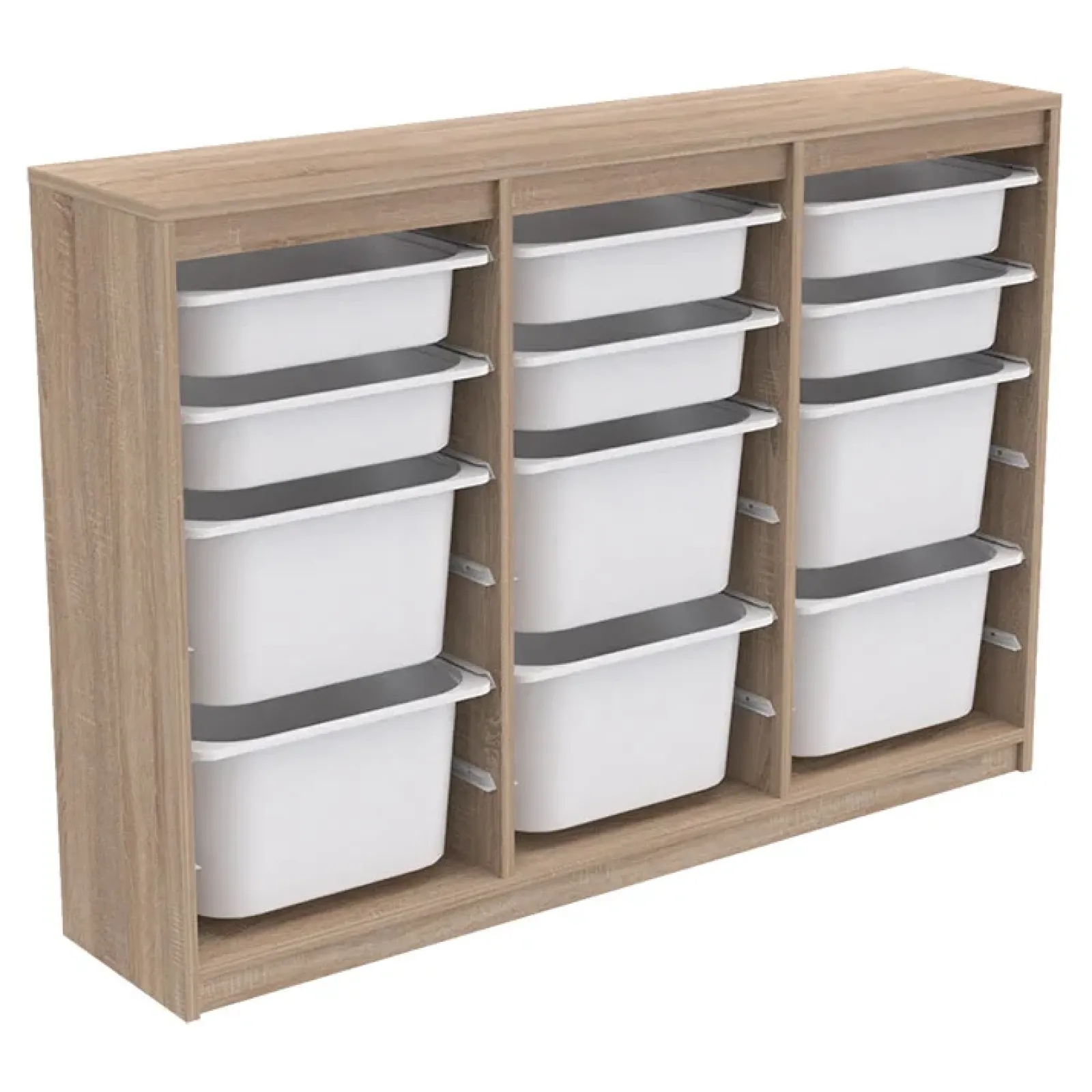 Garnero Arredamenti Comò Cameretta|Comò-Cassettiera 133x93h cm portagiochi con cassetti rovere Fast Concordia