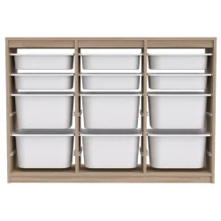 Garnero Arredamenti Comò Cameretta|Comò-Cassettiera 133x93h cm portagiochi con cassetti rovere Fast Concordia