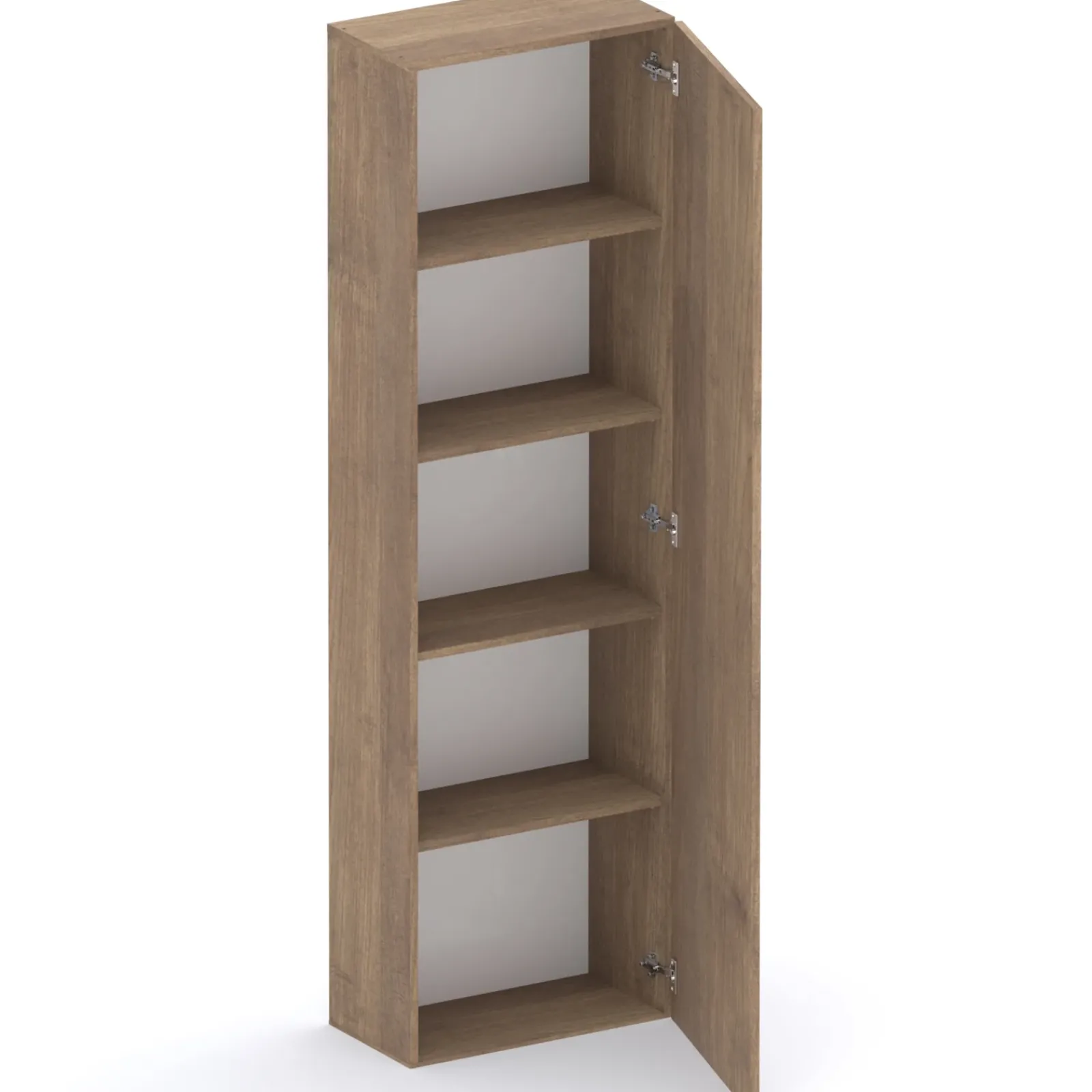 Garnero Arredamenti Mensole E Pensili|Mobili Multiuso-Colonna a terra 55x186h cm 1 anta reversibile rovere scuro Sunset Noce