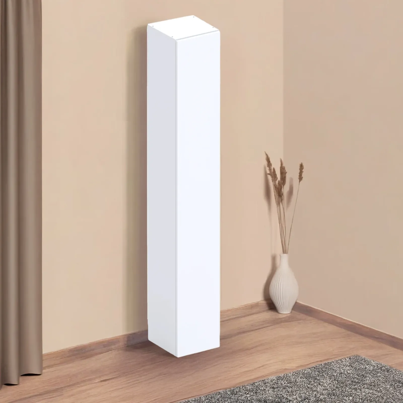 Garnero Arredamenti Mensole E Pensili|Mobili Multiuso-Colonna a terra 28x186h cm 1 anta reversibile multiuso Sunset Bianco Lucido