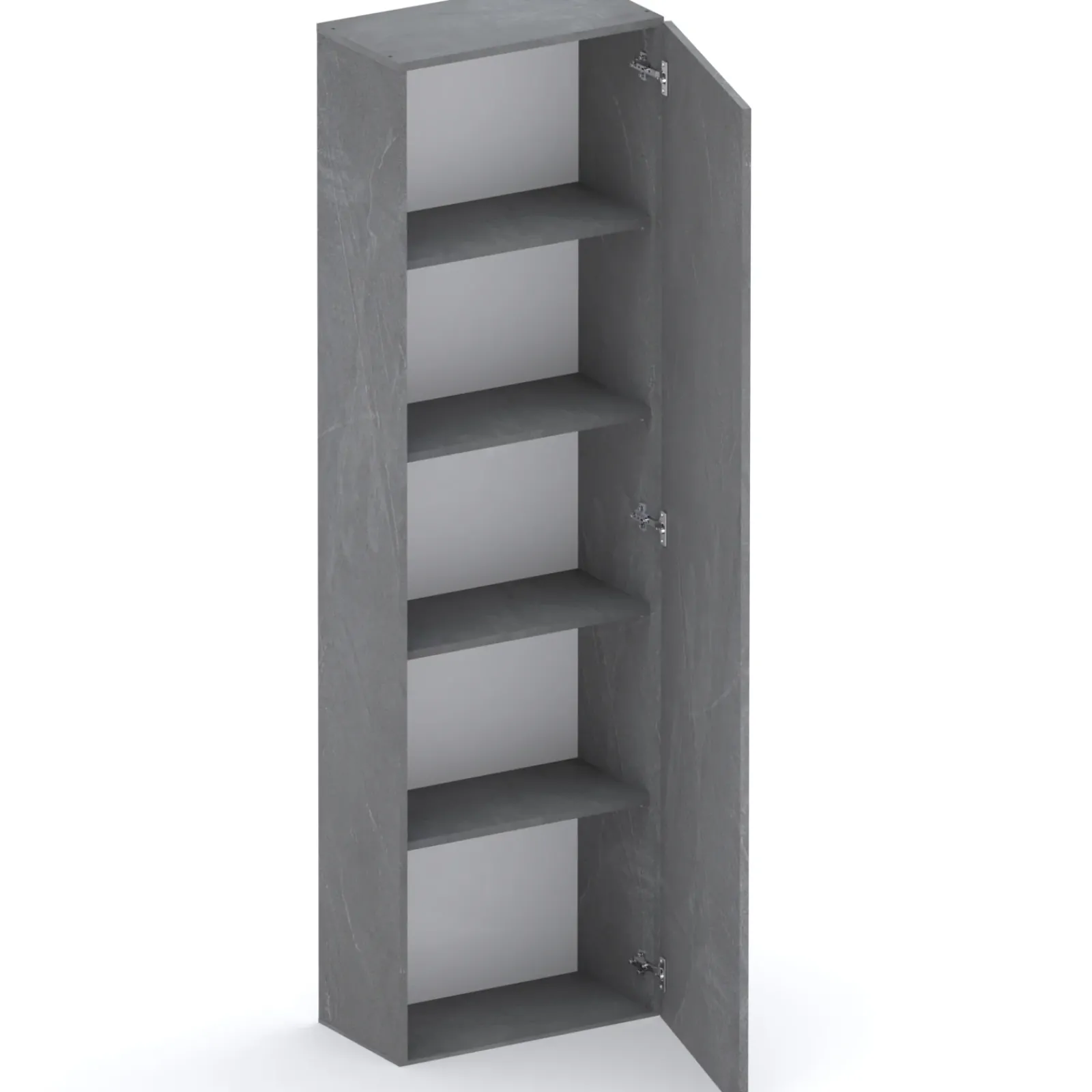 Garnero Arredamenti Mensole E Pensili|Mobili Multiuso-Colonna a terra 55x186h cm 1 anta reversibile Sunset Antracite