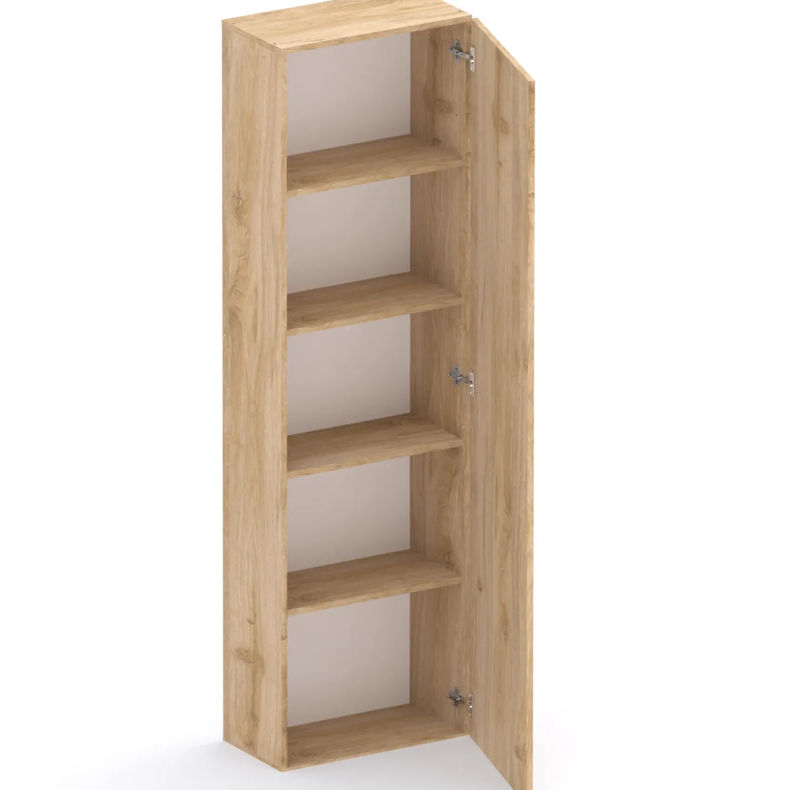 Garnero Arredamenti Mensole E Pensili|Mobili Multiuso-Colonna a terra 55x186h cm 1 anta reversibile chiaro Sunset Rovere