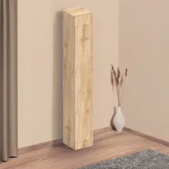 Garnero Arredamenti Mensole E Pensili|Mobili Multiuso-Colonna a terra 28x186h cm 1 anta reversibile multiuso chiaro Sunset Rovere