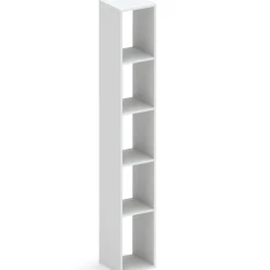 Garnero Arredamenti Mensole E Pensili-Colonna a terra 28x186h cm 5 vani libreria Sunset Grigio chiaro
