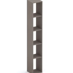 Garnero Arredamenti Mensole E Pensili-Colonna a terra 28x186h cm 5 vani libreria bronzo Sunset Marrone