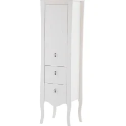 Garnero Arredamenti Colonne Per Bagno-Colonna bagno classica 45x157h cm 2 cassetti bianca Brigit