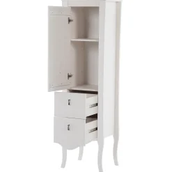Garnero Arredamenti Colonne Per Bagno-Colonna bagno classica 45x157h cm 2 cassetti bianca Brigit