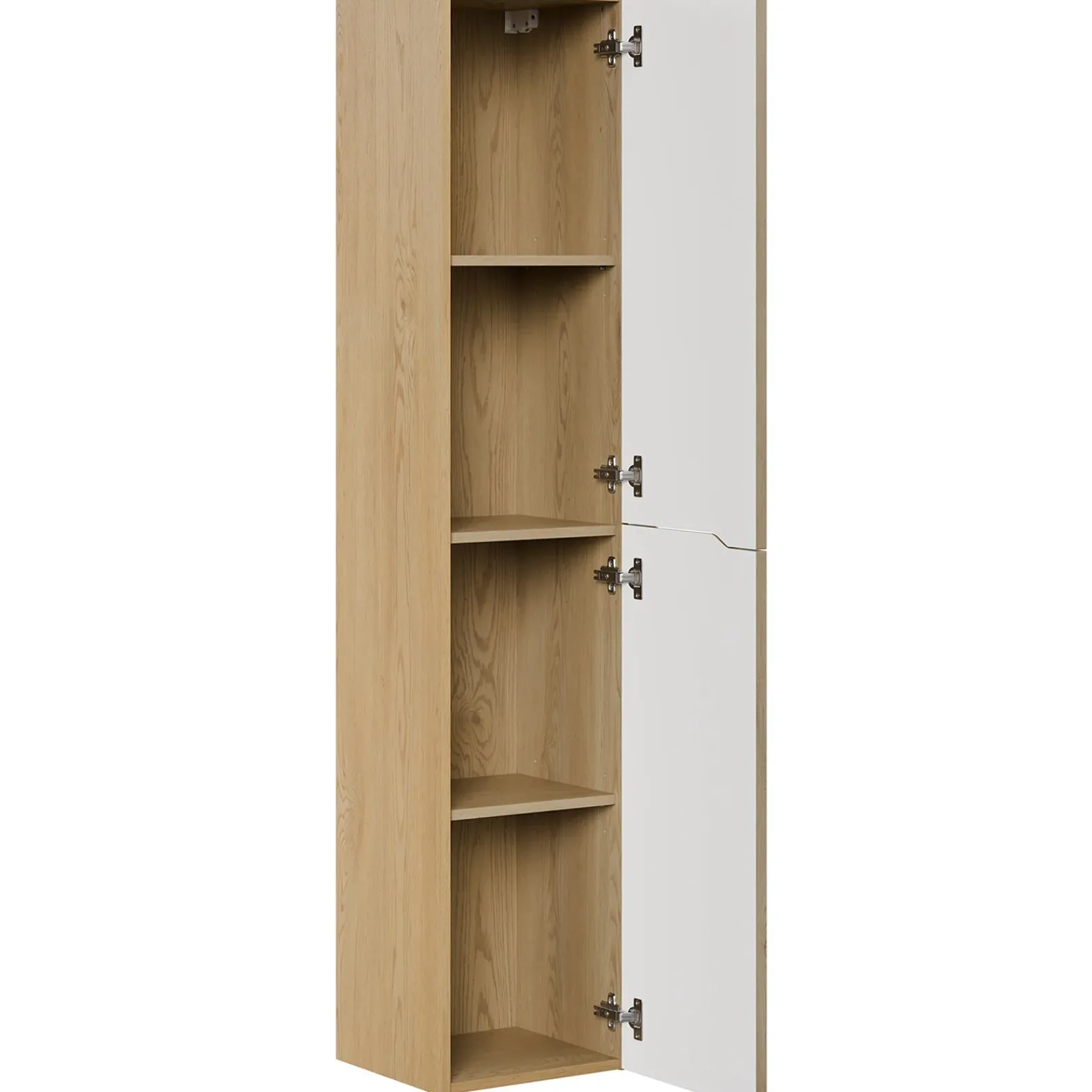 Garnero Arredamenti Colonne Per Bagno-Colonna bagno sospesa 35x170h cm cannettato 2 ante rovere Pretty