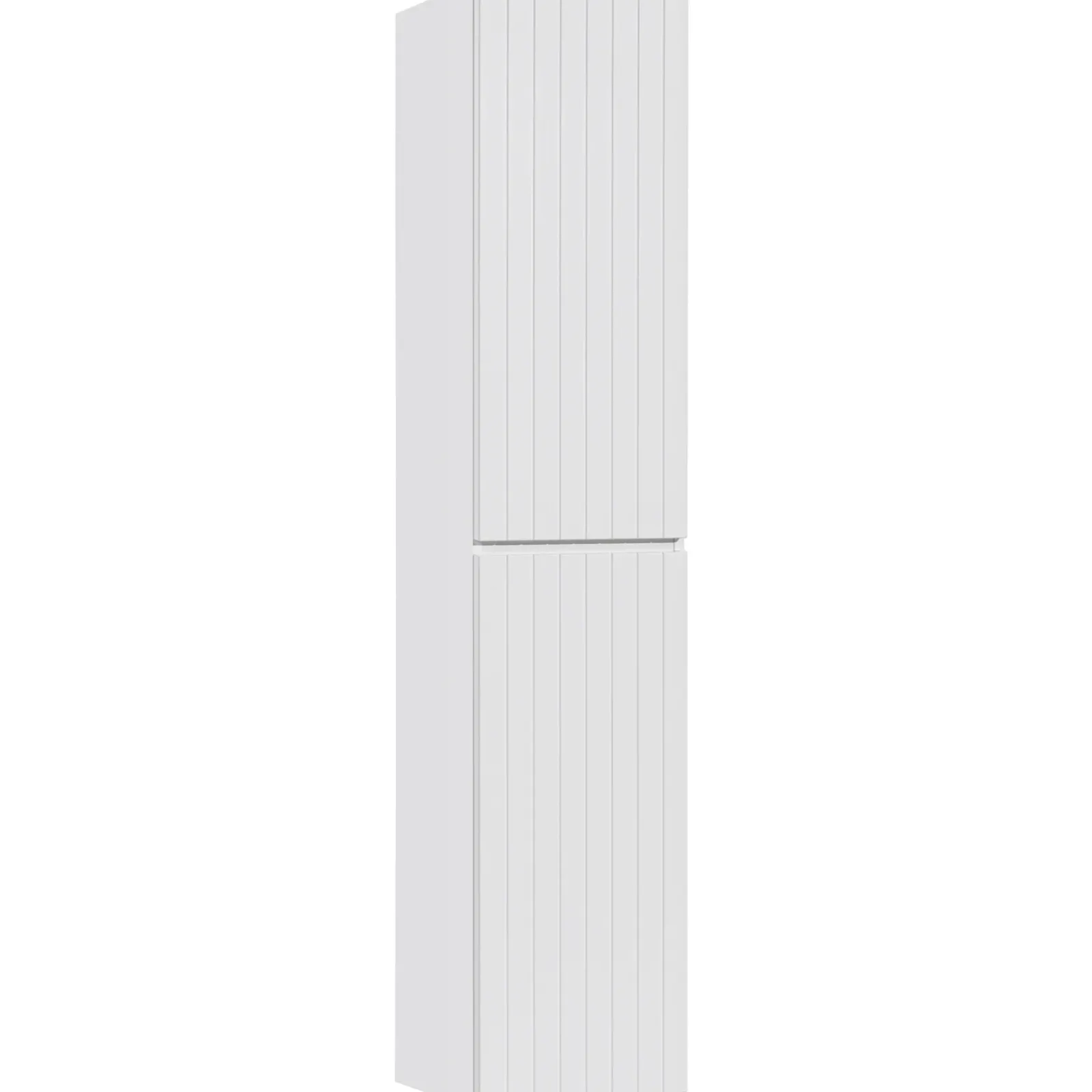 Garnero Arredamenti Colonne Per Bagno-Colonna bagno sospesa 35x160h cm cannettato 2 ante bianco Autentic