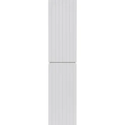 Garnero Arredamenti Colonne Per Bagno-Colonna bagno sospesa 35x160h cm cannettato 2 ante bianco Autentic