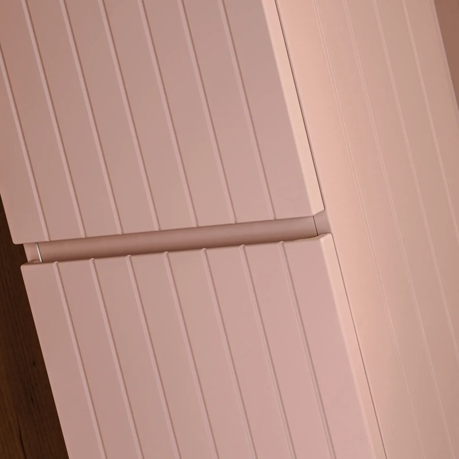 Garnero Arredamenti Colonne Per Bagno-Colonna bagno sospesa 35x160h cm cannettato 2 ante rosa Autentic