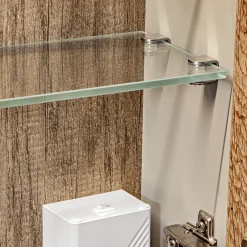 Garnero Arredamenti Colonne Per Bagno-Colonna bagno sospesa 35x160h cm 1 anta 2 cassetti grigio Serif Grigio - Quercia