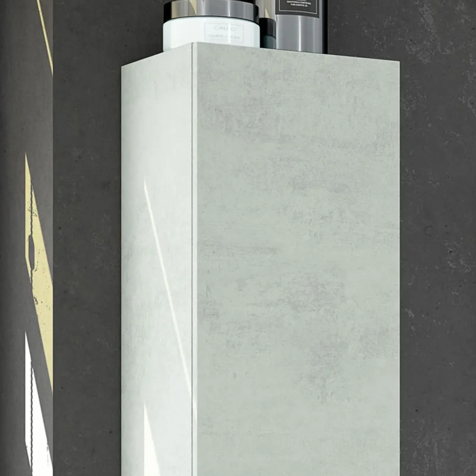 Garnero Arredamenti Colonne Per Bagno-Colonna bagno sospesa 30x150h cm cemento Oscar