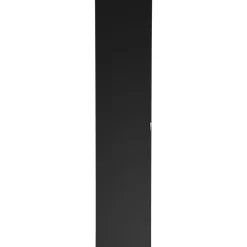 Garnero Arredamenti Colonne Per Bagno-Colonna bagno sospesa 35x160h cm 1 anta 2 cassetti Serif Nero