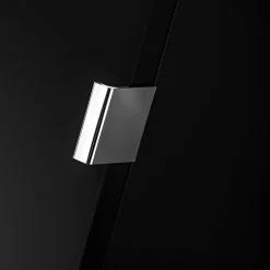 Garnero Arredamenti Colonne Per Bagno-Colonna bagno sospesa 35x160h cm 1 anta 2 cassetti Serif Nero