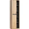 Garnero Arredamenti Colonne Per Bagno-Colonna bagno sospesa 50x170h cm 2 ante rovere antracite Veny