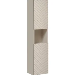 Garnero Arredamenti Colonne Per Bagno-Colonna bagno sospesa 30x140h cm 1 anta beige cashmere Neutry