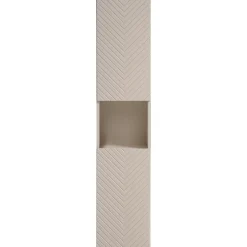 Garnero Arredamenti Colonne Per Bagno-Colonna bagno sospesa 30x140h cm 1 anta beige cashmere Neutry