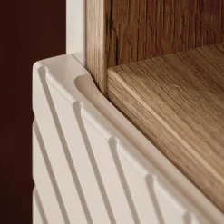 Garnero Arredamenti Colonne Per Bagno-Colonna bagno sospesa 30x140h cm 1 anta beige cashmere Neutry