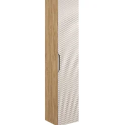 Garnero Arredamenti Colonne Per Bagno-Colonna bagno sospesa 35x170h cm 1 anta beige rovere Swim Beige - Rovere