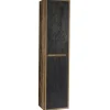 Garnero Arredamenti Colonne Per Bagno-Colonna bagno sospesa 40x170h cm 2 ante rovere antracite Stony