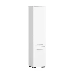 Garnero Arredamenti Colonne Per Bagno-Colonna bagno 30x140h cm 2 ante bianco Woters Bianco Opaco