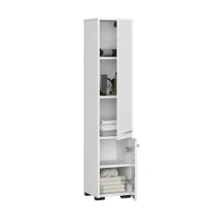 Garnero Arredamenti Colonne Per Bagno-Colonna bagno 30x140h cm 2 ante Woters Bianco Lucido