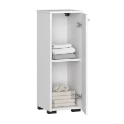 Garnero Arredamenti Colonne Per Bagno-Colonna bagno 30x85h cm bassa 1 anta bianco Woters Bianco Opaco