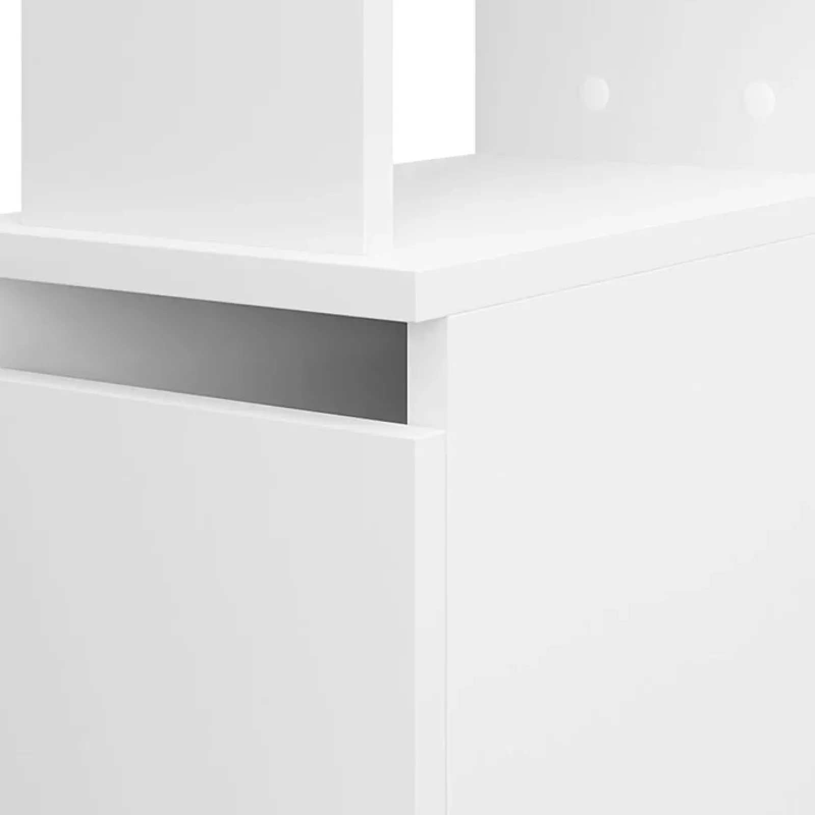 Garnero Arredamenti Colonne Per Bagno-Colonna bagno 33x136h cm con 2 cassetti moderno bianco Zaida