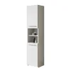 Garnero Arredamenti Colonne Per Bagno-Colonna bagno 40x170h cm moderna con ripiano bianco Ramona