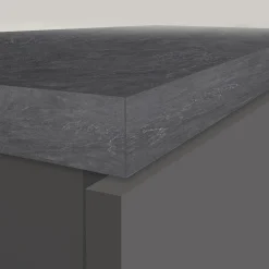 Garnero Arredamenti Scaffali E Dispense-Colonna frigo dispensa cucina 90x165h cm moderna antracite grigio pietra Gourmet Antracite - Grigio pietra