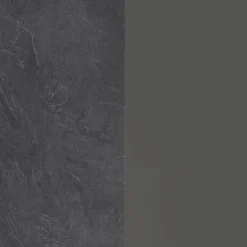 Garnero Arredamenti Scaffali E Dispense-Colonna frigo dispensa cucina 90x165h cm moderna antracite grigio pietra Gourmet Antracite - Grigio pietra