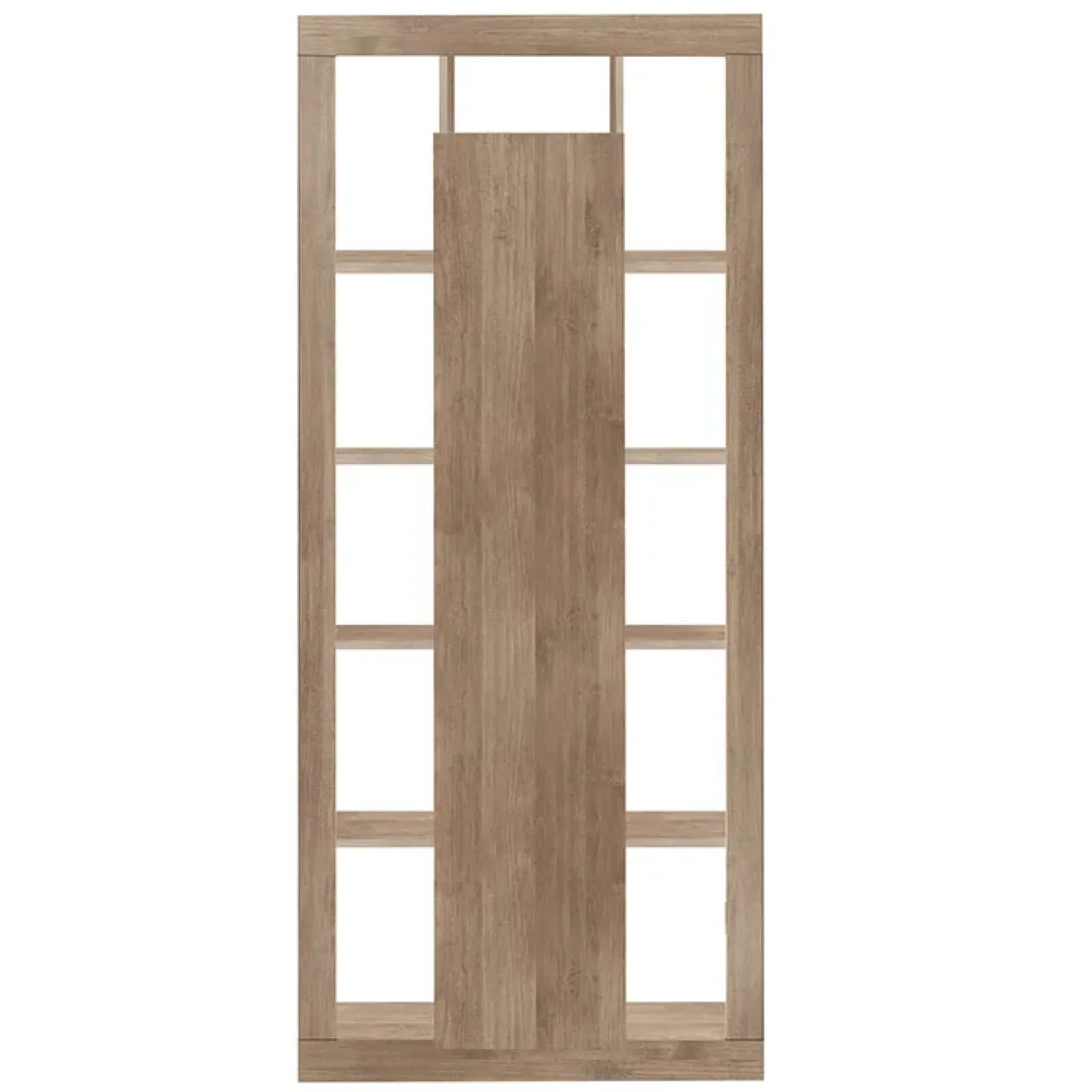 Garnero Arredamenti Credenza Alta-Colonna libreria 95x217h cm 1 anta rovere scuro Trilogy Noce