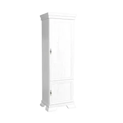 Garnero Arredamenti Credenza Alta-Colonna 58x193h cm shabby 2 ante Kelly Bianco Frassinato