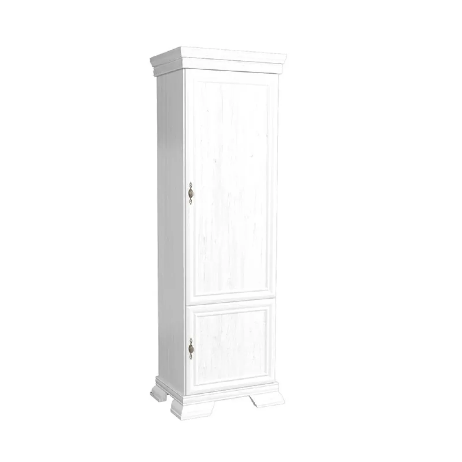Garnero Arredamenti Credenza Alta-Colonna 58x193h cm shabby 2 ante Kelly Bianco Frassinato