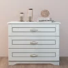 Garnero Arredamenti Comò|Comò-Comò classico 99x78h cm 3 cassetti bianco opaco Friuli