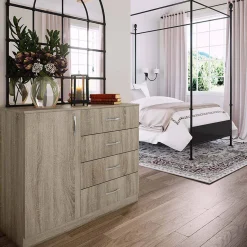 Garnero Arredamenti Comò Cameretta|Comò-Comò 100x91h cm 1 anta con cassetti sonoma Piero Rovere
