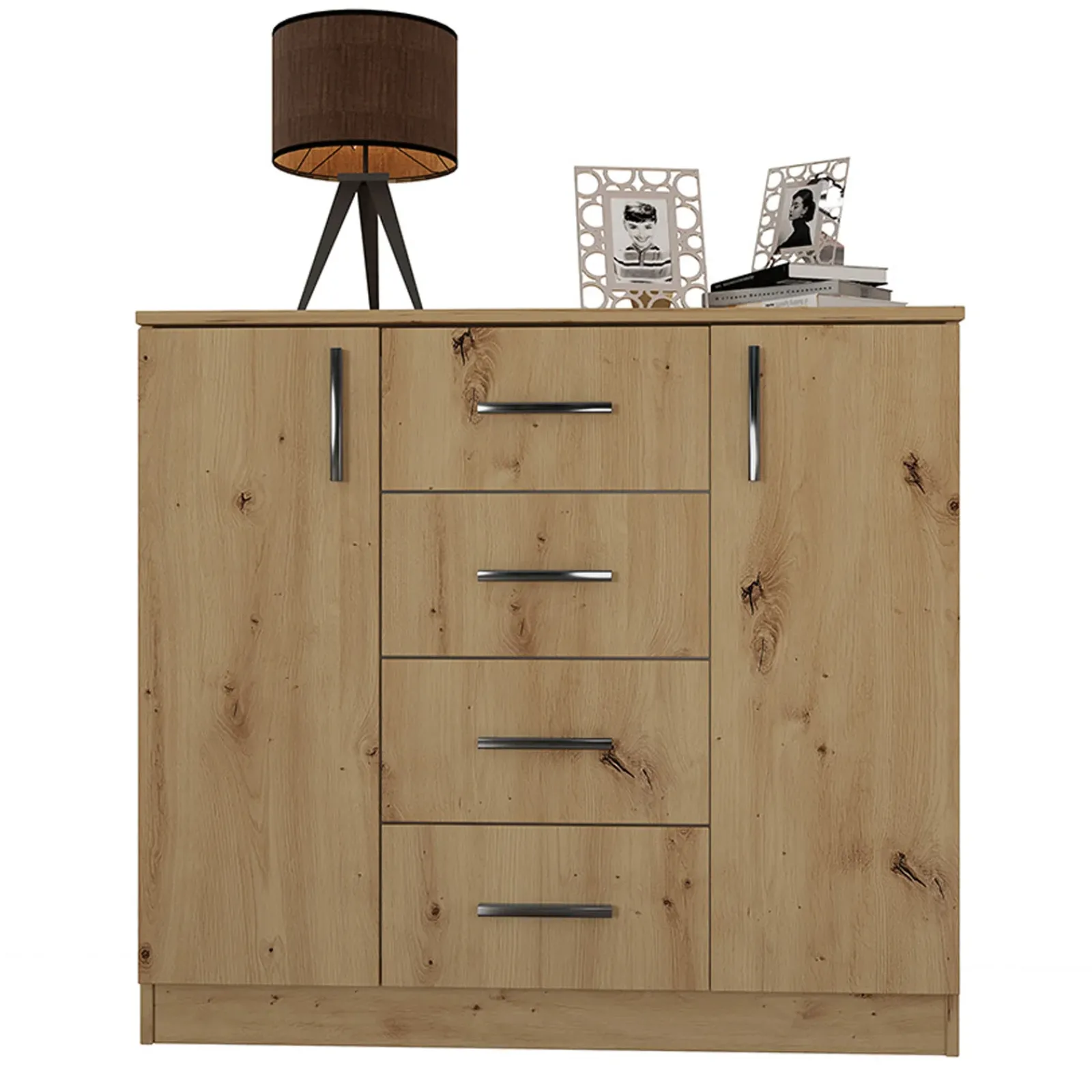 Garnero Arredamenti Comò|Comò-Comò 100x91h cm 2 ante con cassetti moderno Marian Rovere Rustico