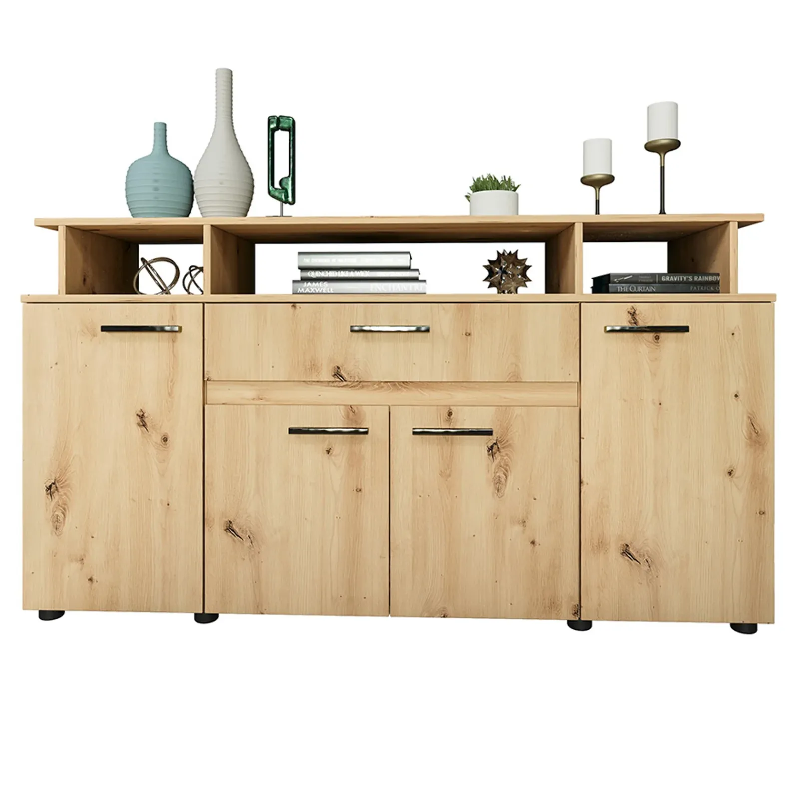 Garnero Arredamenti Comò|Comò-Comò 154x85h cm 4 ante moderno in Pippo Rovere Rustico