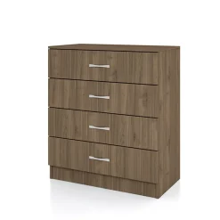 Garnero Arredamenti Comò Cameretta|Comò-Comò  80x91h cm cassetti moderno Cavour Gihome® Noce