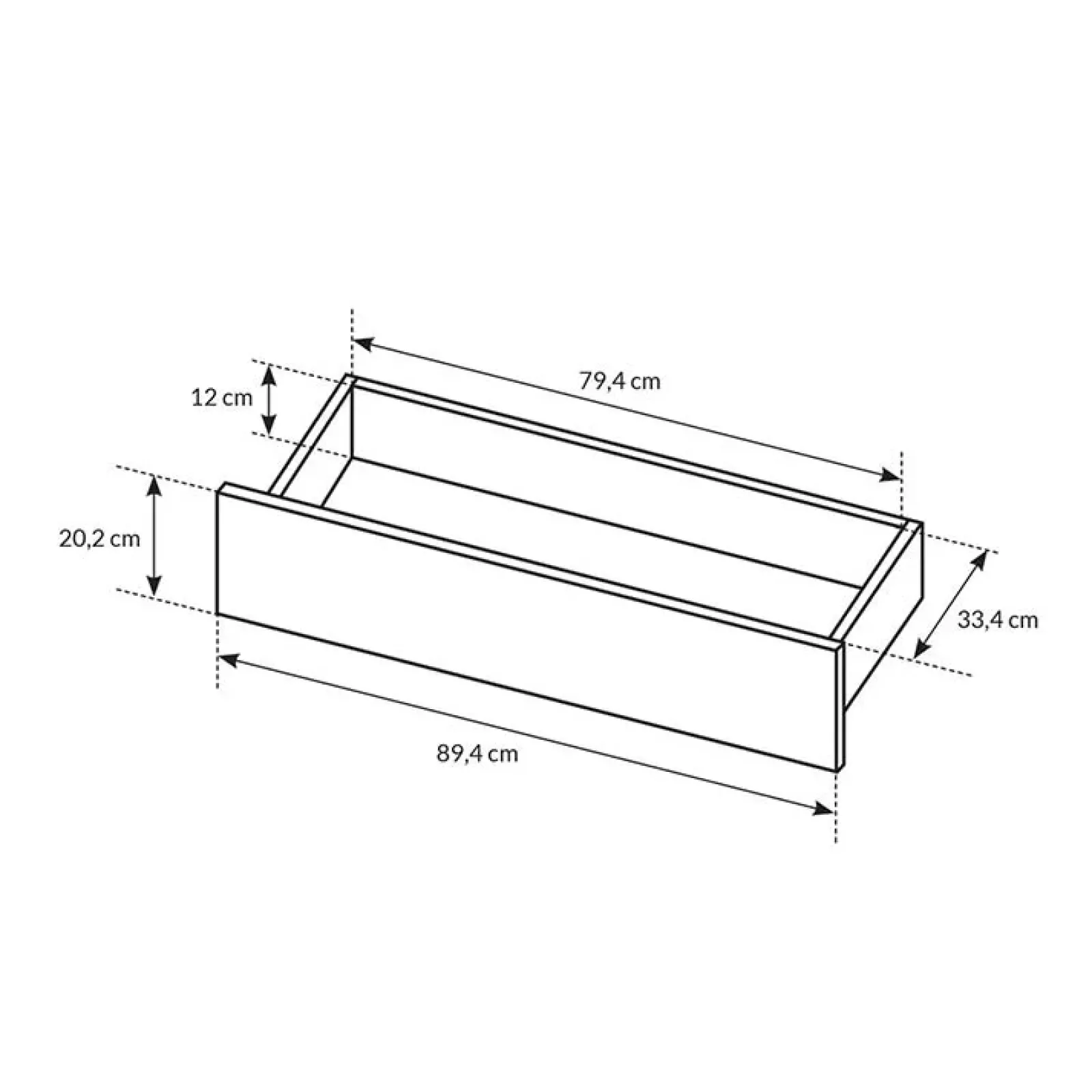 Garnero Arredamenti Comò Cameretta|Comò-Comò 138x91h cm con cassetti moderno bianco lucido rovere Noa